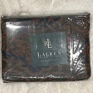 NWOT.Ralph Lauren Vintage Brianna Paisley Flat Queen Sheet